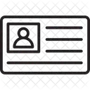 Tarjeta De Empleado Tarjeta De Identificacion Identificacion Icono
