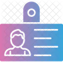 Cedula De Identidad Tarjeta Empleado Icono
