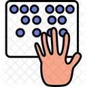 Ceguera Ciego Braille Icono