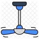 Ceiling Fan Cooling Household Accessory Icon