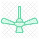 Ceiling Fan Color Outline Icon Icon