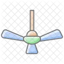 Ceiling Fan Awesome Lineal Color Icon Icon