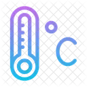 Celcius Temperature Thermometer Icon