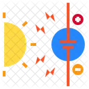 Celula Solar Potencia Y Energia Tecnologia Icono