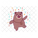 Celebrating Bear  Icon