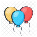 Celebration Balloons Party Time Balloons Decorations Icon