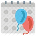 Celebration Date Party Date Schedule Icon