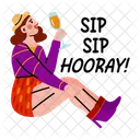 Celebration drinking  Icon