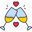 Cheers Glass Drink Champagne Icon