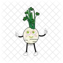 Celery Mascot Vegetable Character Illustration Art Icon