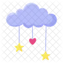 Cloud Stars Heart Icon
