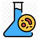Cell Division Flask Bacteria Icon
