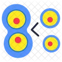 Cell Division Mitosis Daughter Cells Icon