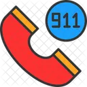 Cell Phone Device Emergency Number Icon