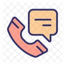 Cell phone with speech bubble  Icon