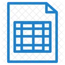 Cell Sheet Excel Sheet Excel File Icon