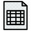 Document Excel Table Icon