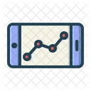 Cellphone Chart  Icon