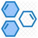 Cells Hexagon Shape Icon