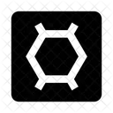 Cellule Hexagone Chimie Icône