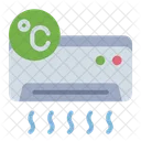 Celsius Air Conditioner Temperature Icon