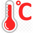 Celsius Temperature Thermometre Icône