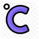 Celsius Temperature Sign  Icon