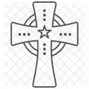 Celtic Cross Thinline Icon Icône