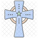 Celtic Cross Lineal Color Icon Icon
