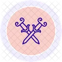 Celtic Dagger Line Icon Icon