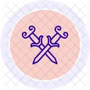 Celtic Dagger Line Icon Icon