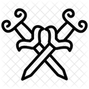 Celtic Dagger Line Icon Icon
