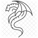 Celtic Dragon Thinline Icon Icon