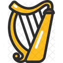Celtic Harp St Patrick Day Calendar Icon