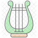 Celtic Harp Lineal Color Icon Icon