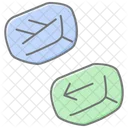 Celtic Rune Stone Lineal Color Icon 아이콘