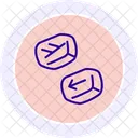 Celtic Rune Stone Line Icon Icon