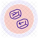 Celtic Rune Stone Line Icon Icon