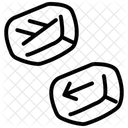 Celtic Rune Stone Line Icon Icon