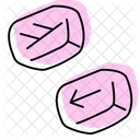 Celtic Rune Stone Color Shadow Thinline Icon Icon