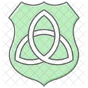 Celtic Shield Lineal Color Icon Icon