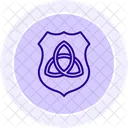 Celtic Shield Line Icon Icon