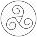 Celtic Spiral Thinline Icon Icon