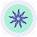Celtic Sunwheel Line Icon Icon