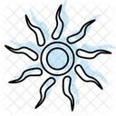 Celtic Sunwheel Color Shadow Thinline Icon Icon