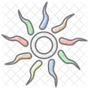 Celtic Sunwheel Lineal Color Icon Icon