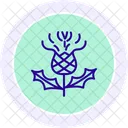 Celtic Thistle Line Icon Icon