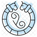 Celtic Torc Color Shadow Thinline Icon Icon