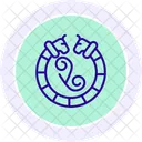 Celtic Torc Line Icon Icon