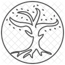 Celtic Tree Of Life Thinline Icon Icône